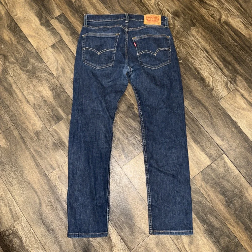 Levi's 502 Jeans Dark Wash Denim Straight Leg Slim Fit Men's Size 30x30 Faded